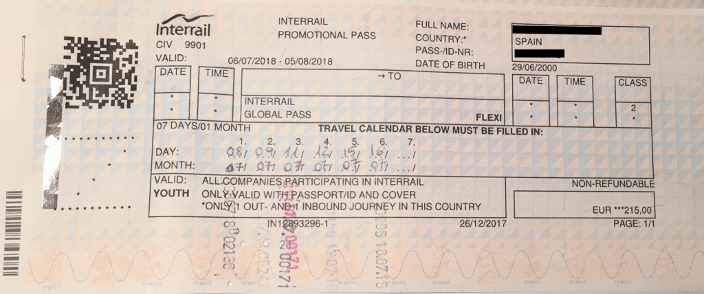 organizar viaje interrail