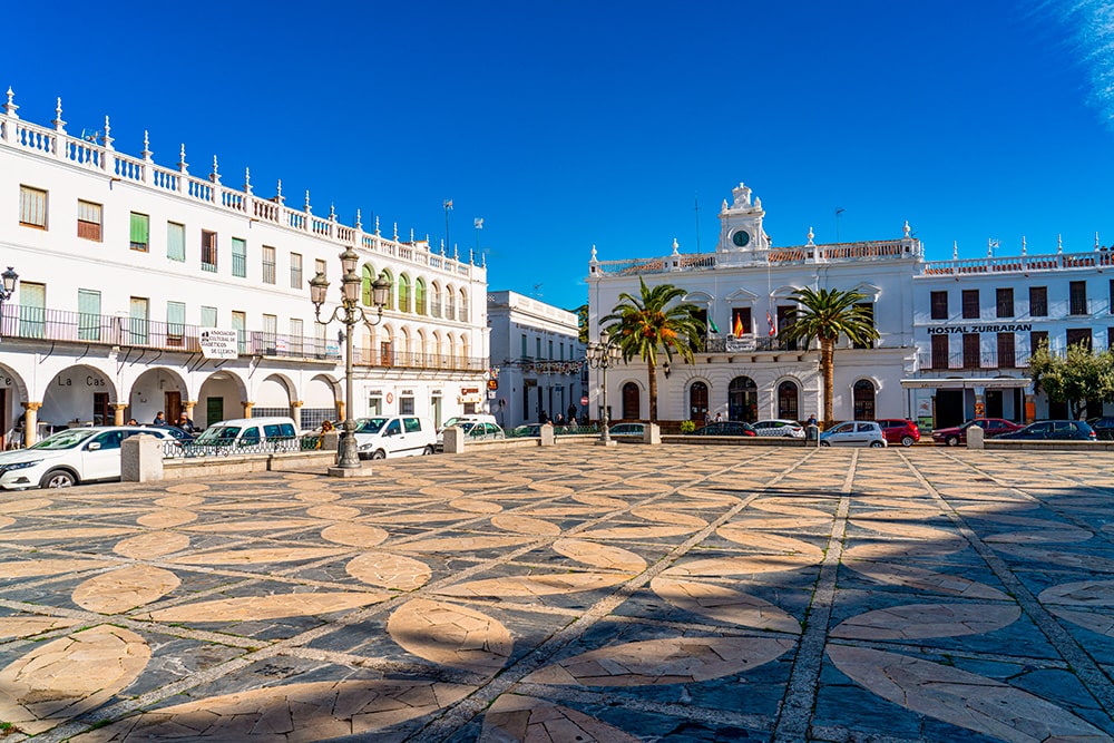 mapa de pueblos de extremadura