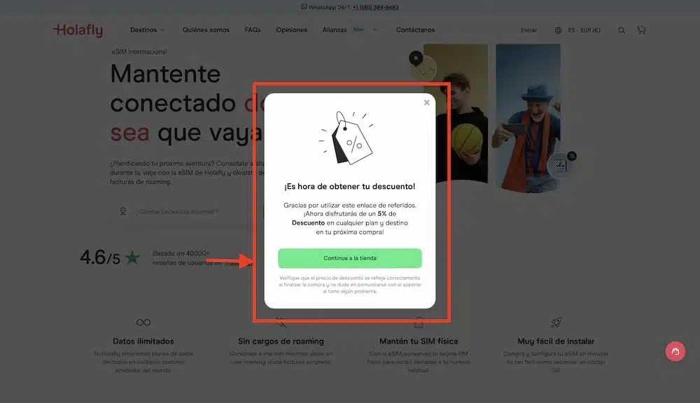 descuento holafly 10