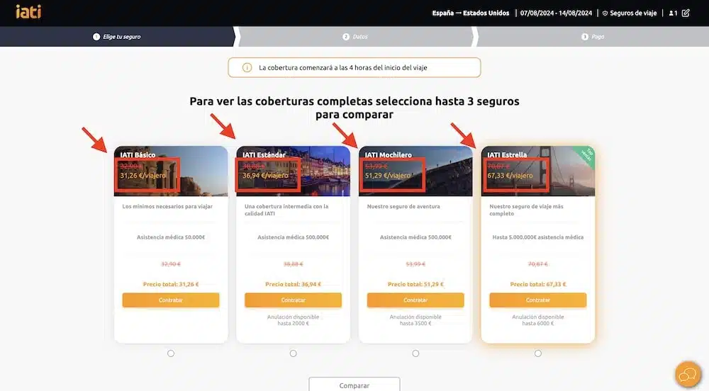 descuento seguro de viaje de iati