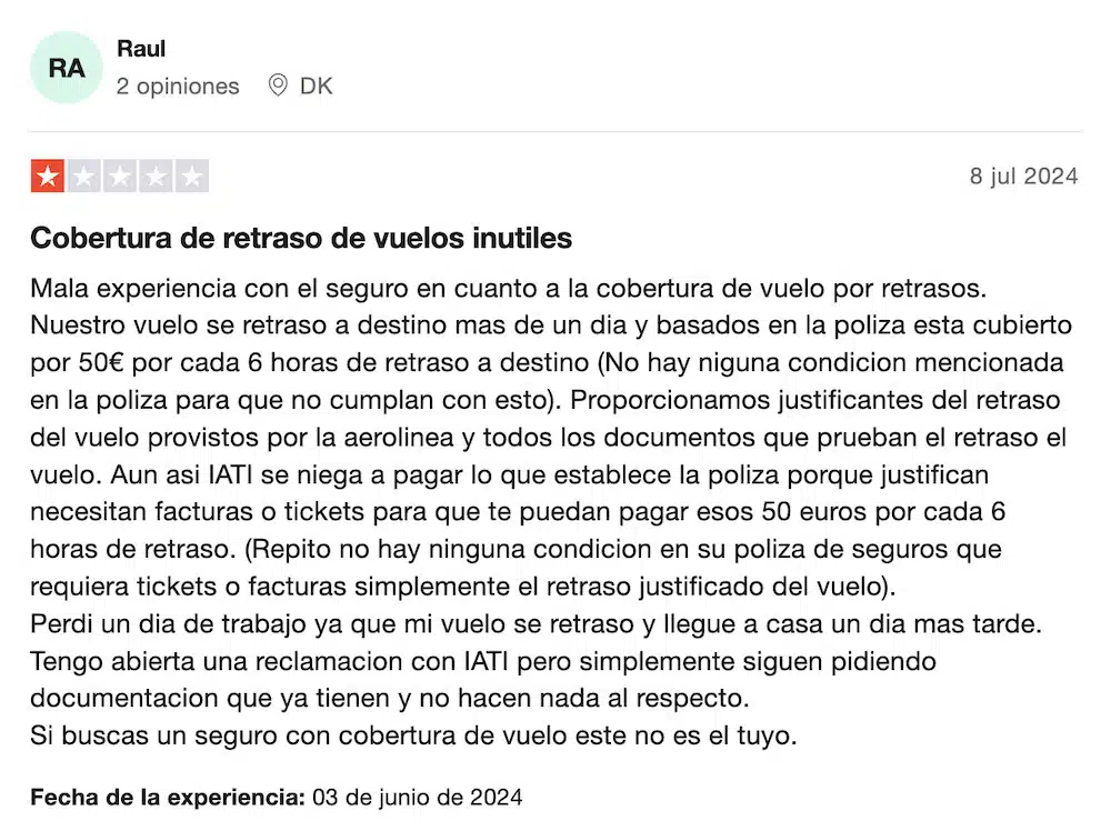 Heymondo o Iati: opinión negativa sobre Iati