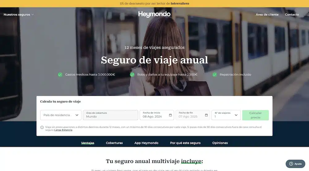 Heymondo opiniones seguros de viaje