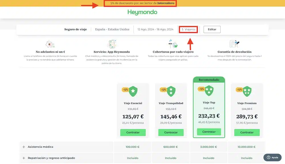 heymondo seguros descuento