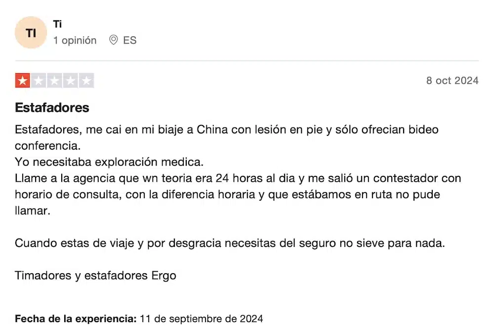 ergo seguro de viaje internacional