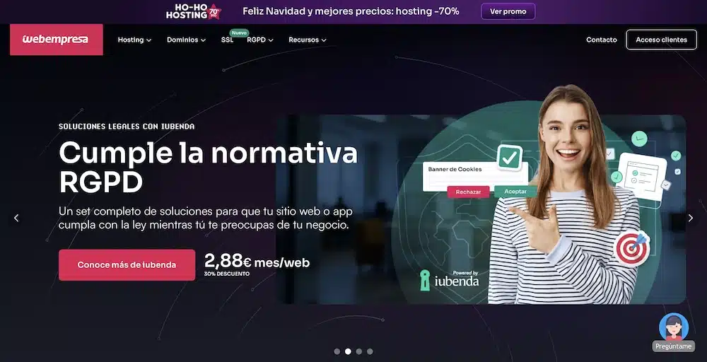 cupon webempresa descuento