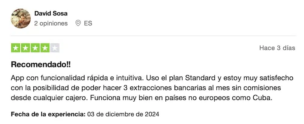 tarjeta n26 opiniones extranjero