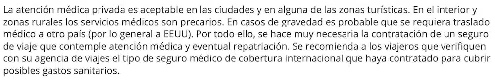 mejor seguro de viaje a belice