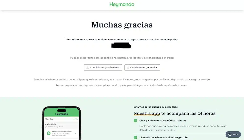 como contratar un seguro de viaje heymondo con descuento