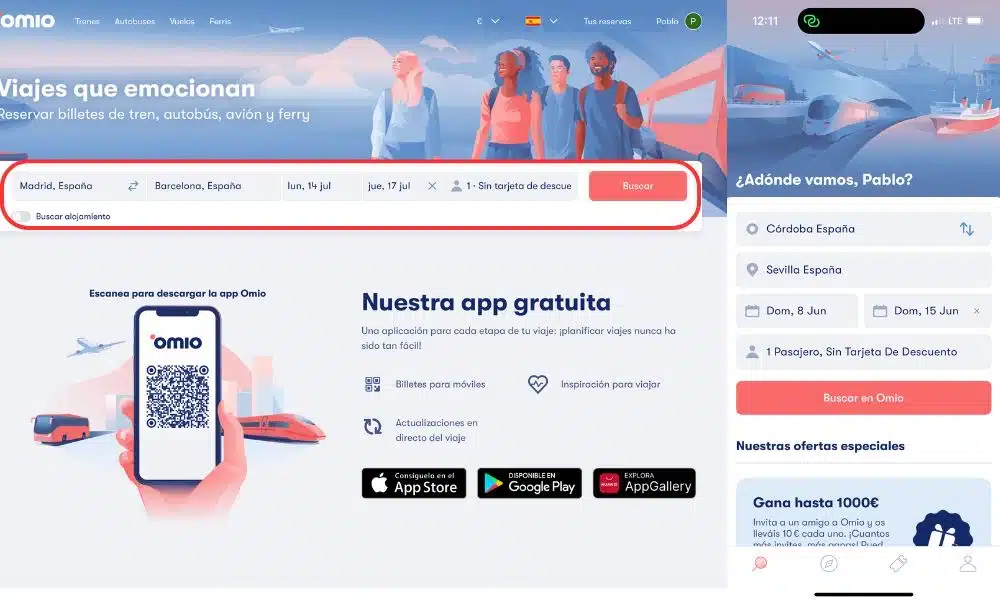 Como aplicar un código descuento Omio