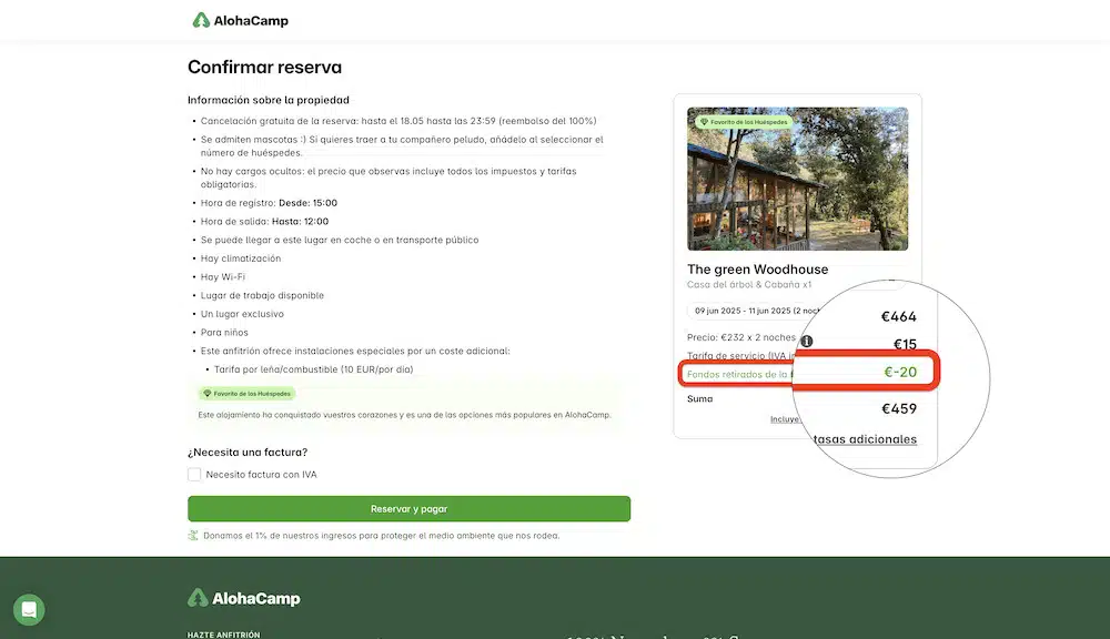 cupon descuento alohacamp
