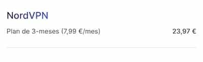 NordVPN – precio con descuento plan 3 meses (06/2025)