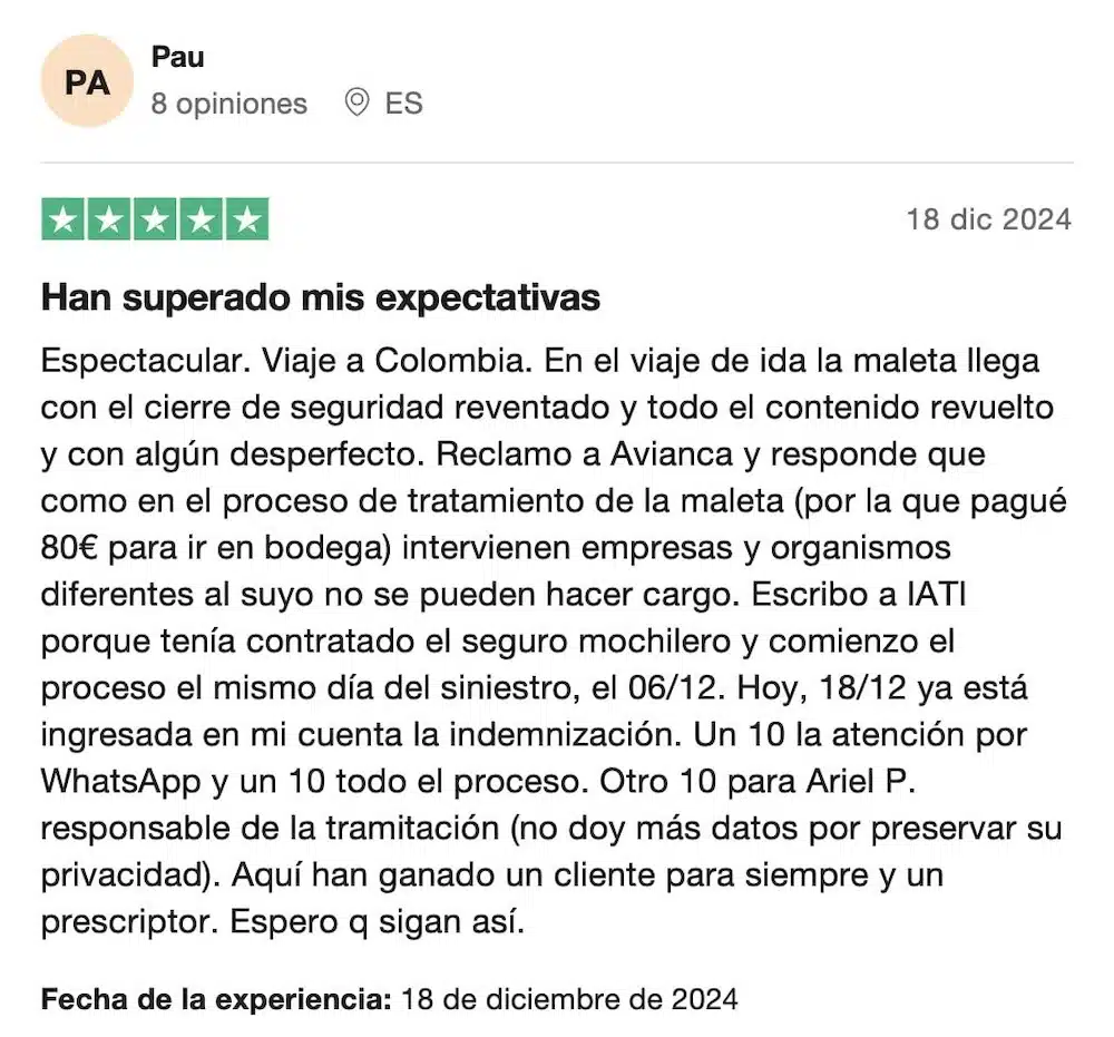 iati seguros mochilero