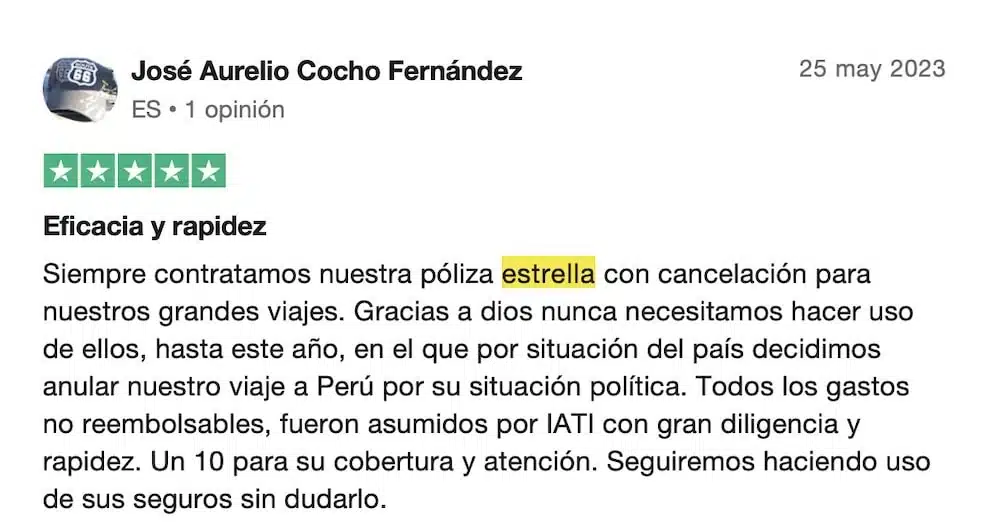 opiniones iati estrella