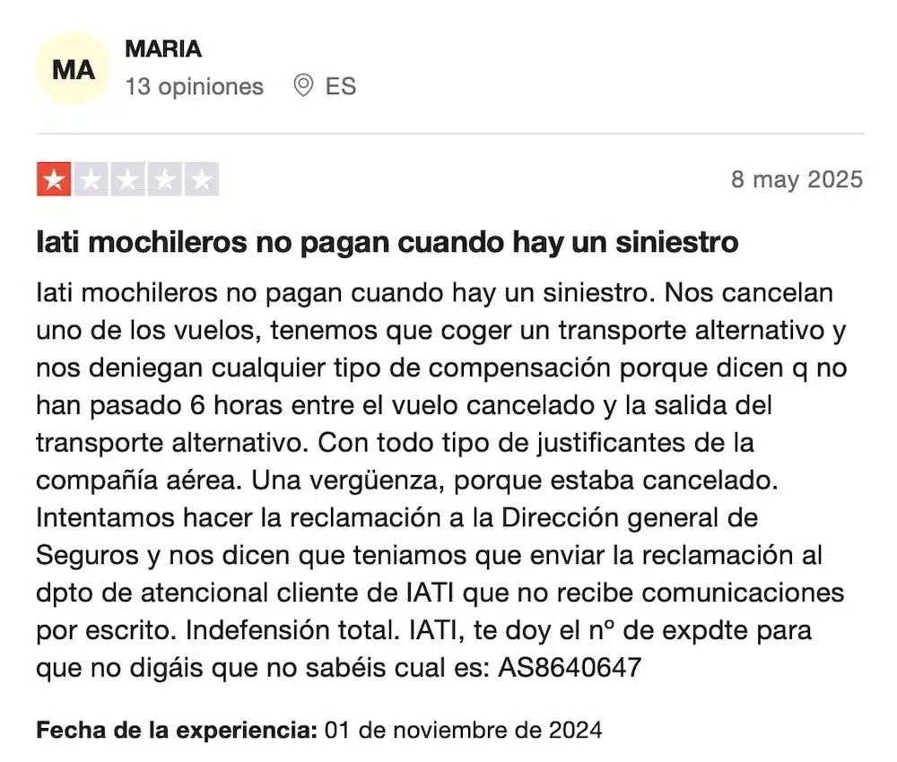 seguro mochilero iati